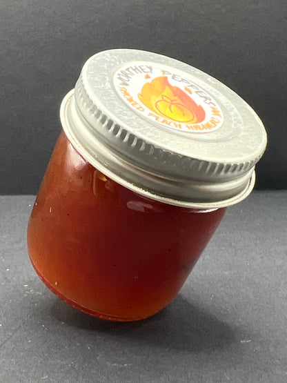 Smoked Peach Habanero Spicy Jam