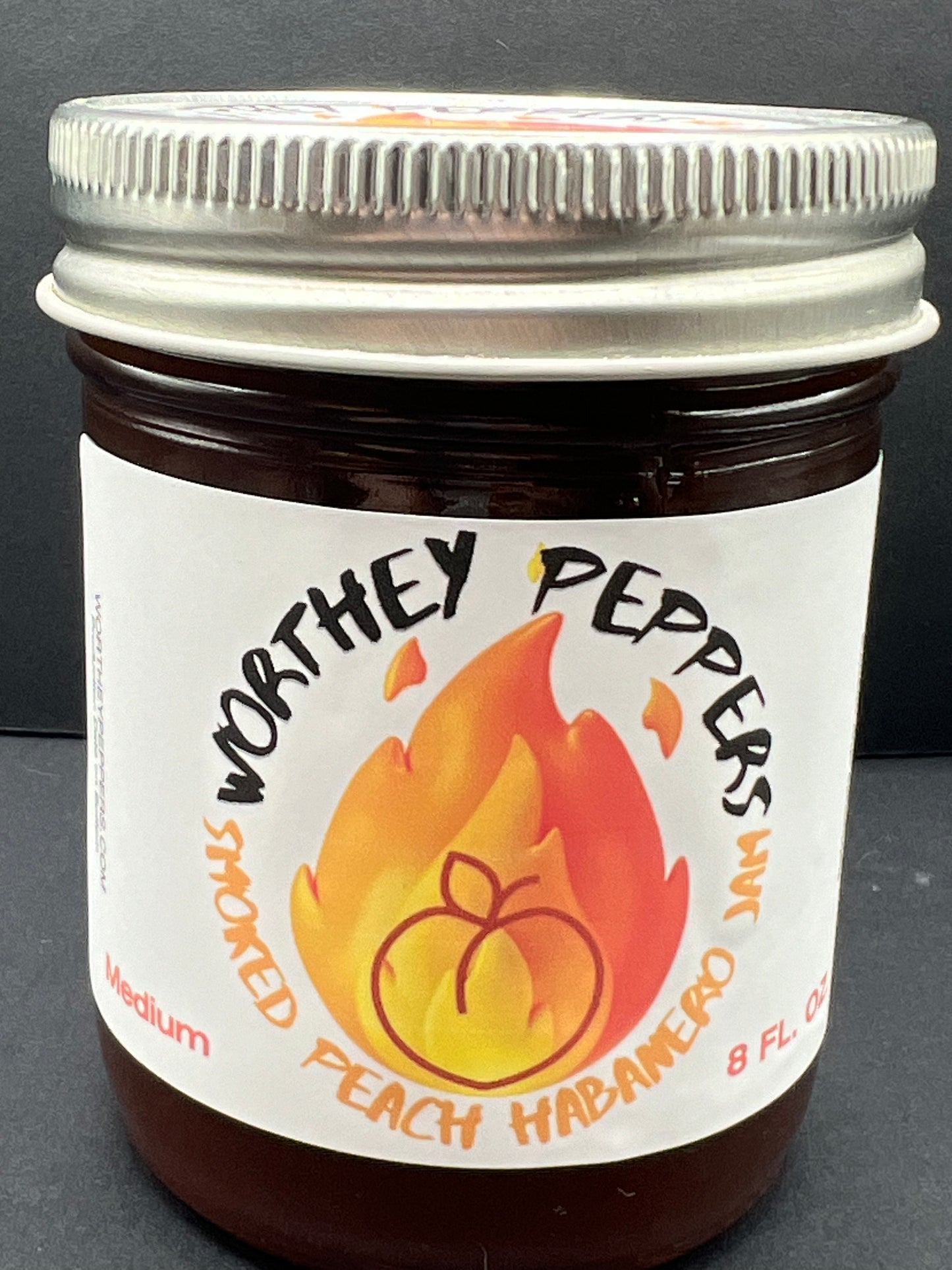 Smoked Peach Habanero Spicy Jam